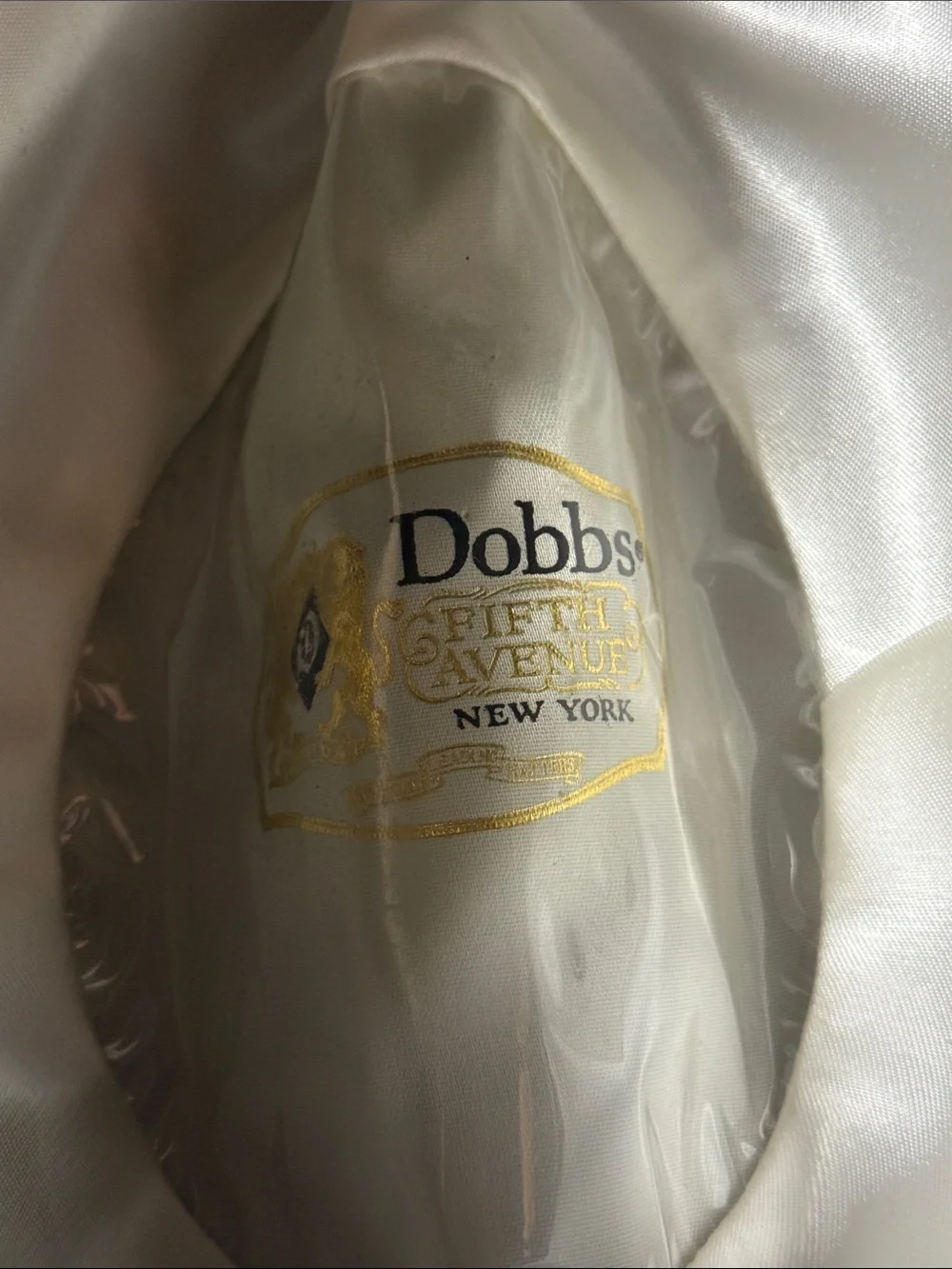 Vintage Dobbs Fifth Avenue Pearl Fleetwood hat size 7 3/8